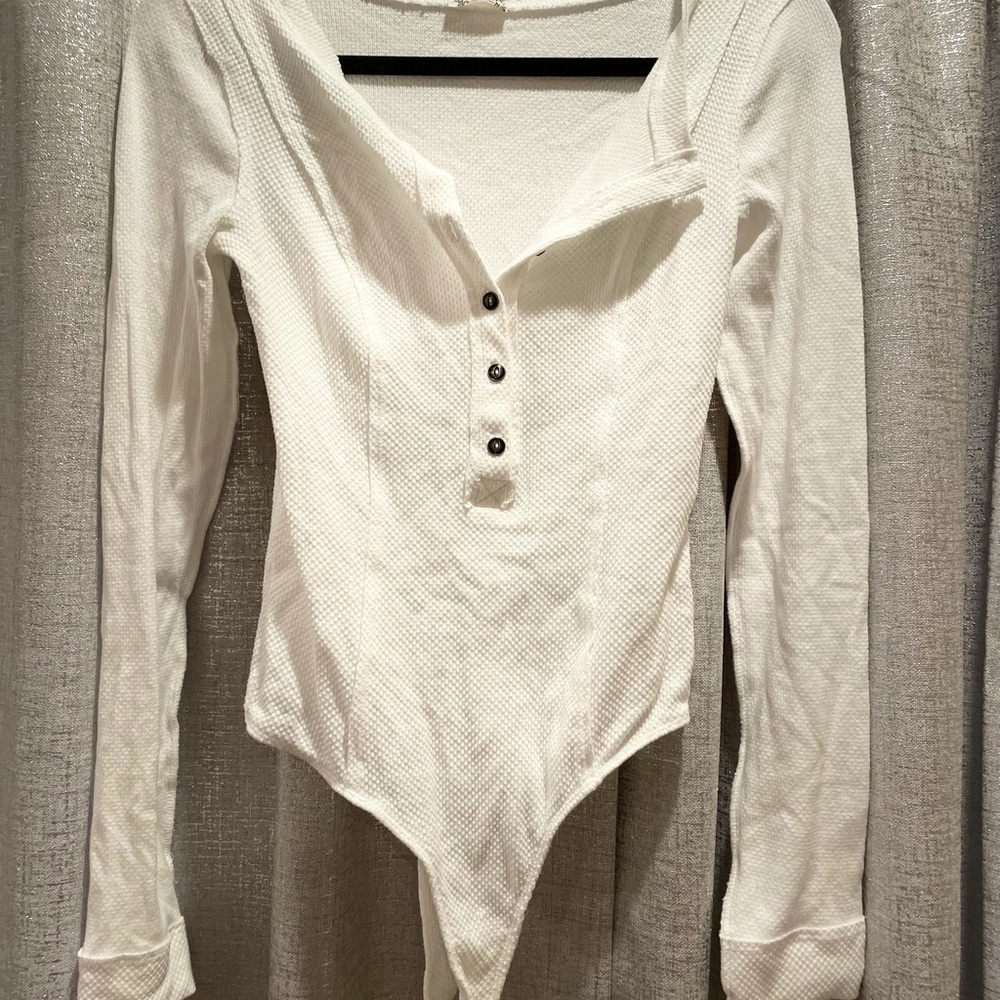 Free People Henley Thong Bodysuit